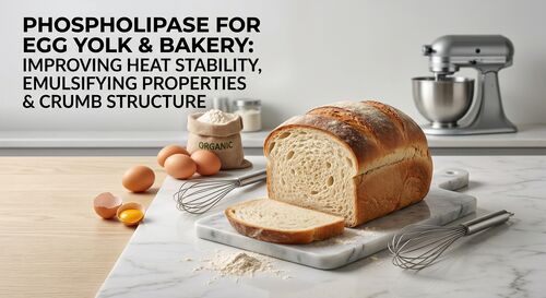 Phospholipase for Egg Yolk & Bakery: Improving Heat Stability, Emulsifying Properties and Crumb Structure